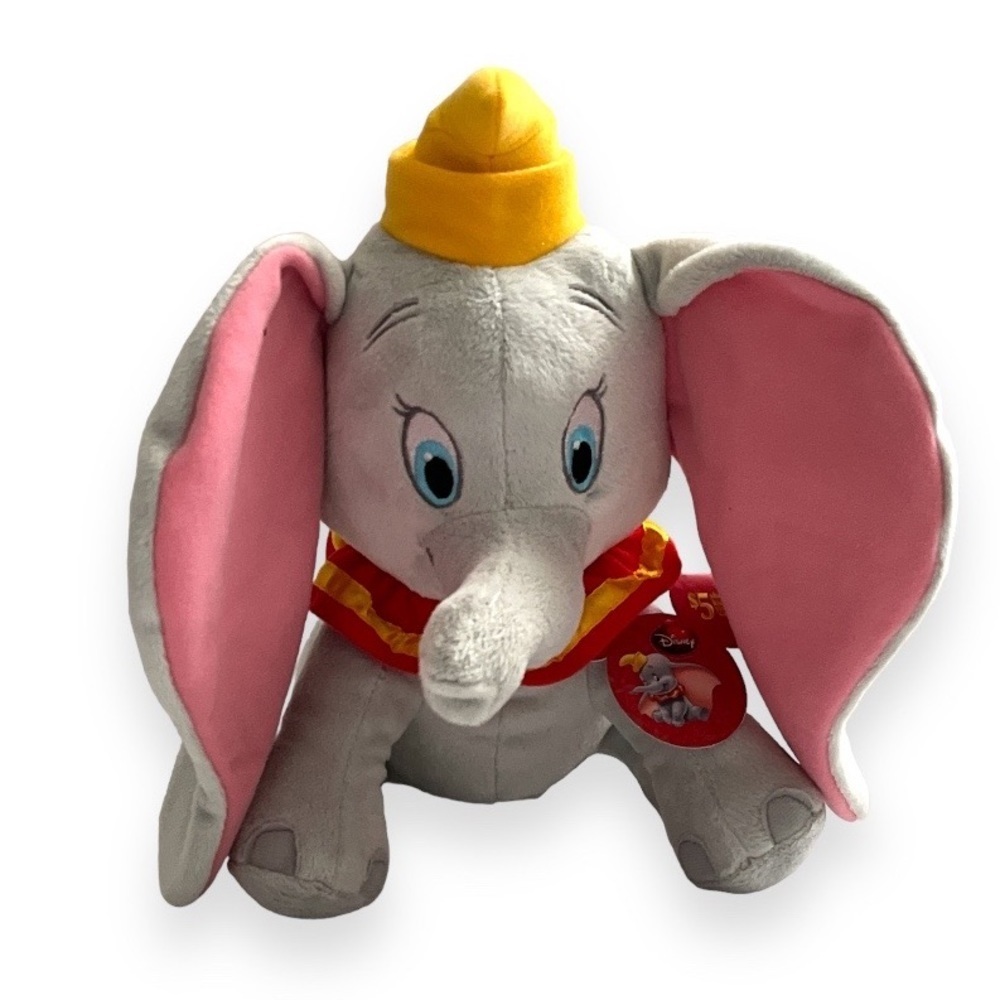 Disney Dumbo Grey Circus Elephant Stuffed Baby Animal‎ Plushie Stuffie Toy